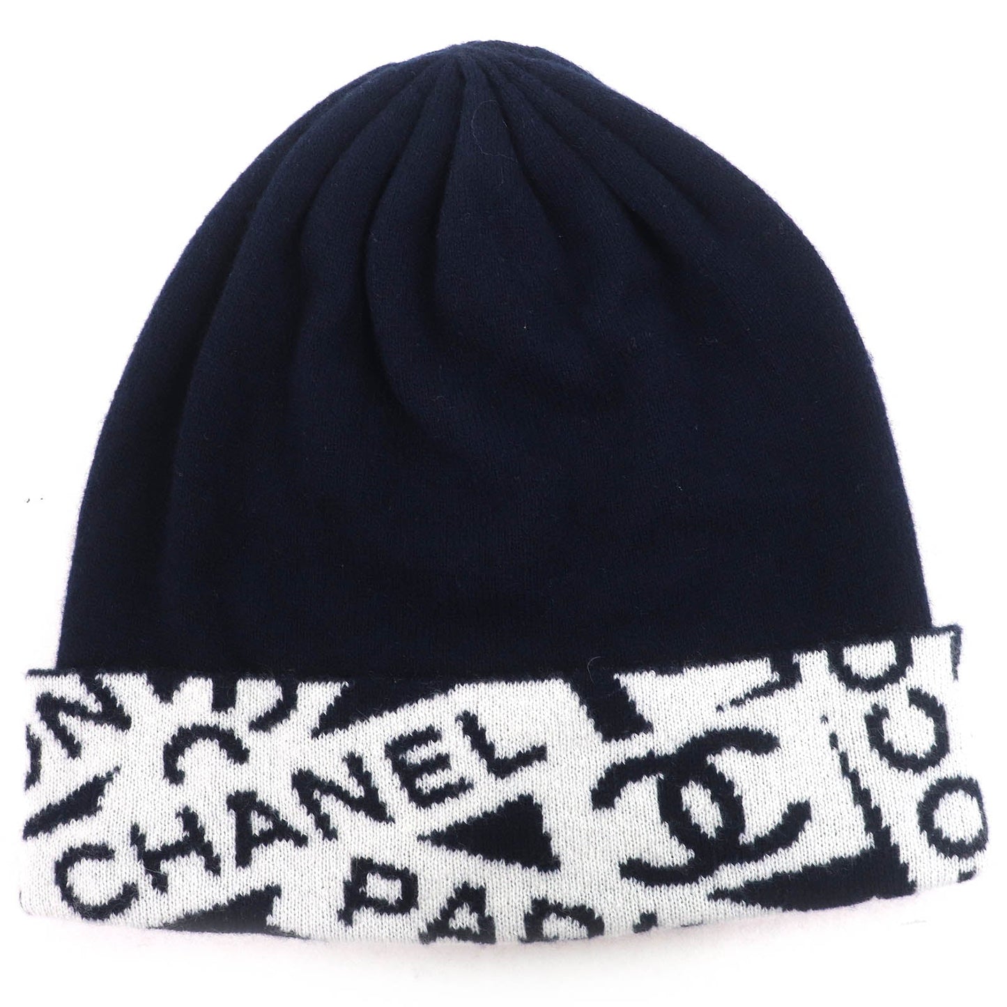 Chanel COCO Mark Cashmere Knit Cap