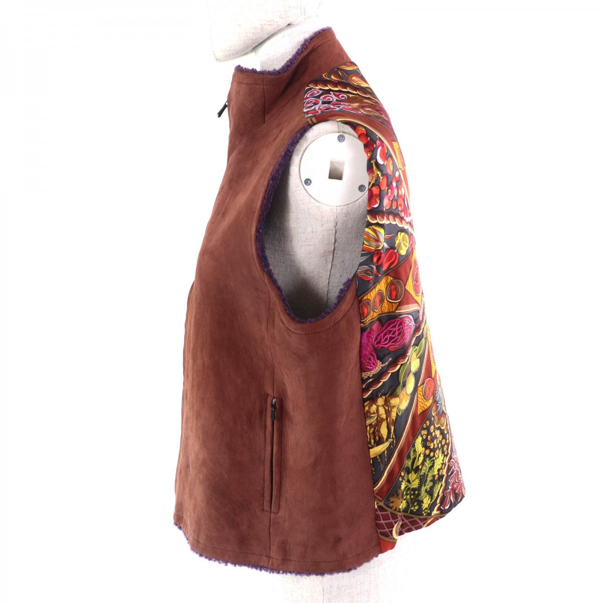 Vest Main: Lambskin, Part: Silk Multicolor Women Brown Travel Bag