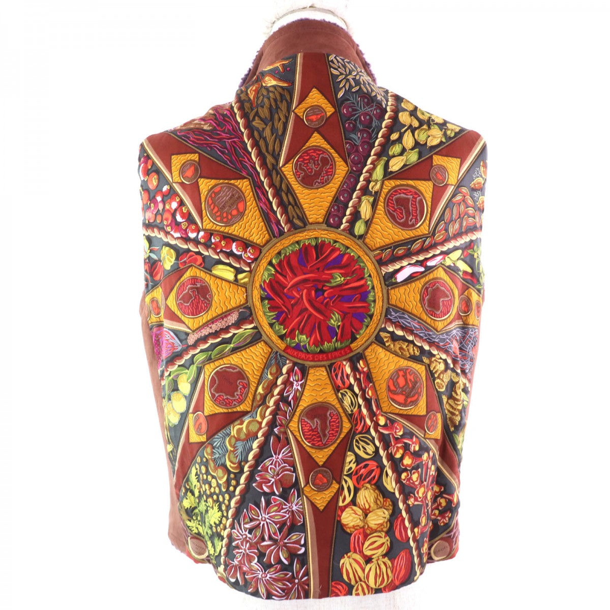 Vest Main: Lambskin, Part: Silk Multicolor Women Brown Travel Bag