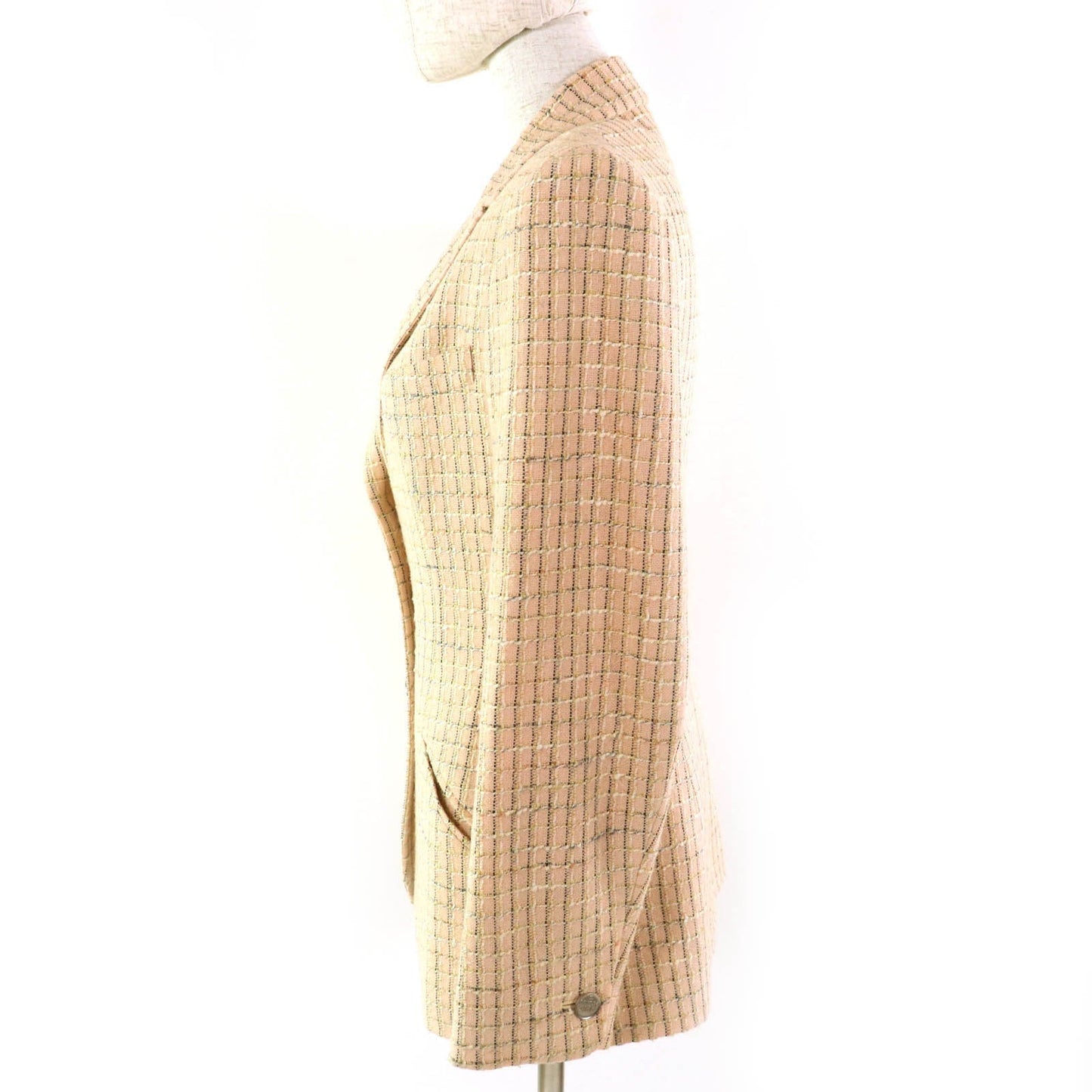 Chanel COCO Mark Button Tweed Wool Jacket