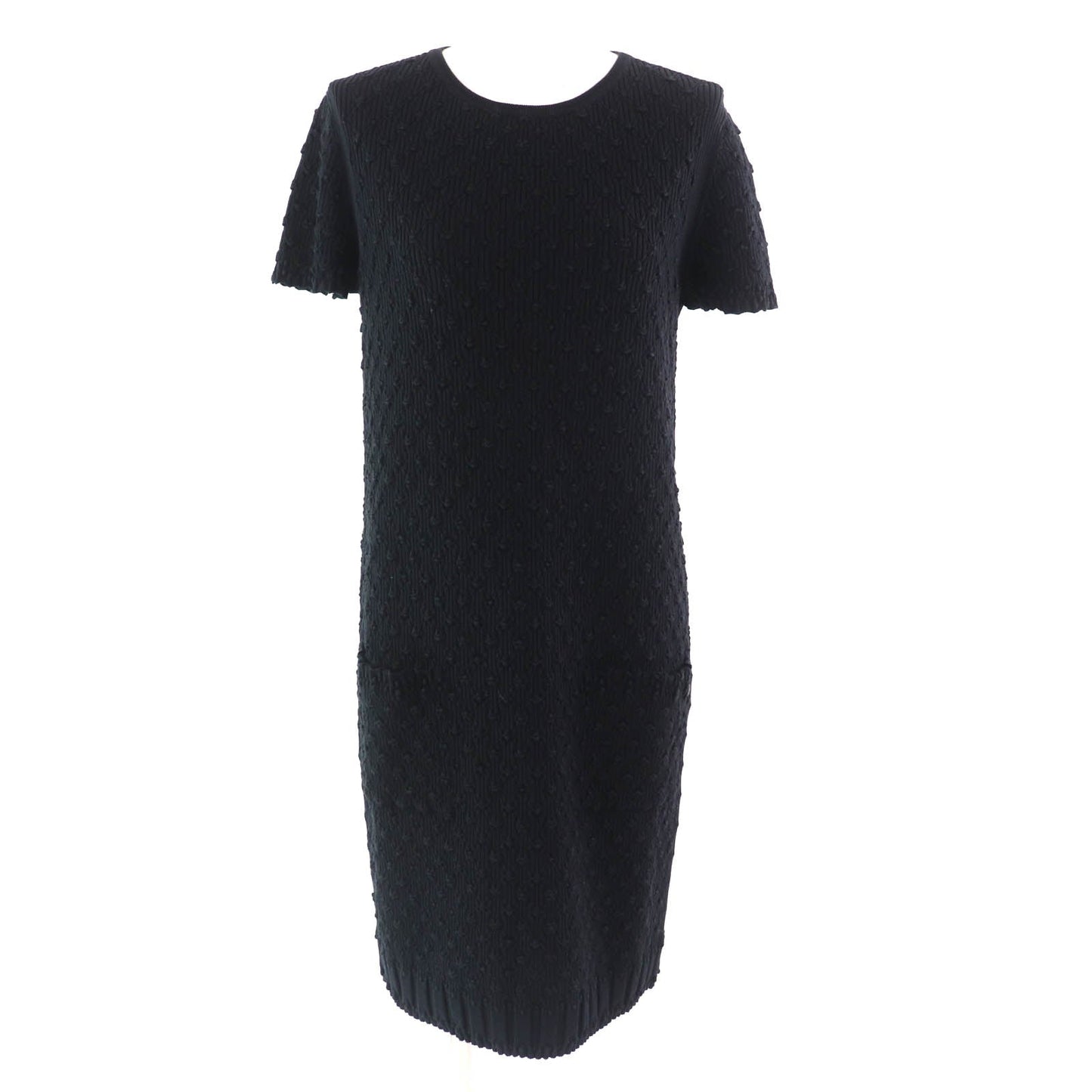 Chanel COCO Mark Metal All-Woven Pattern Dress