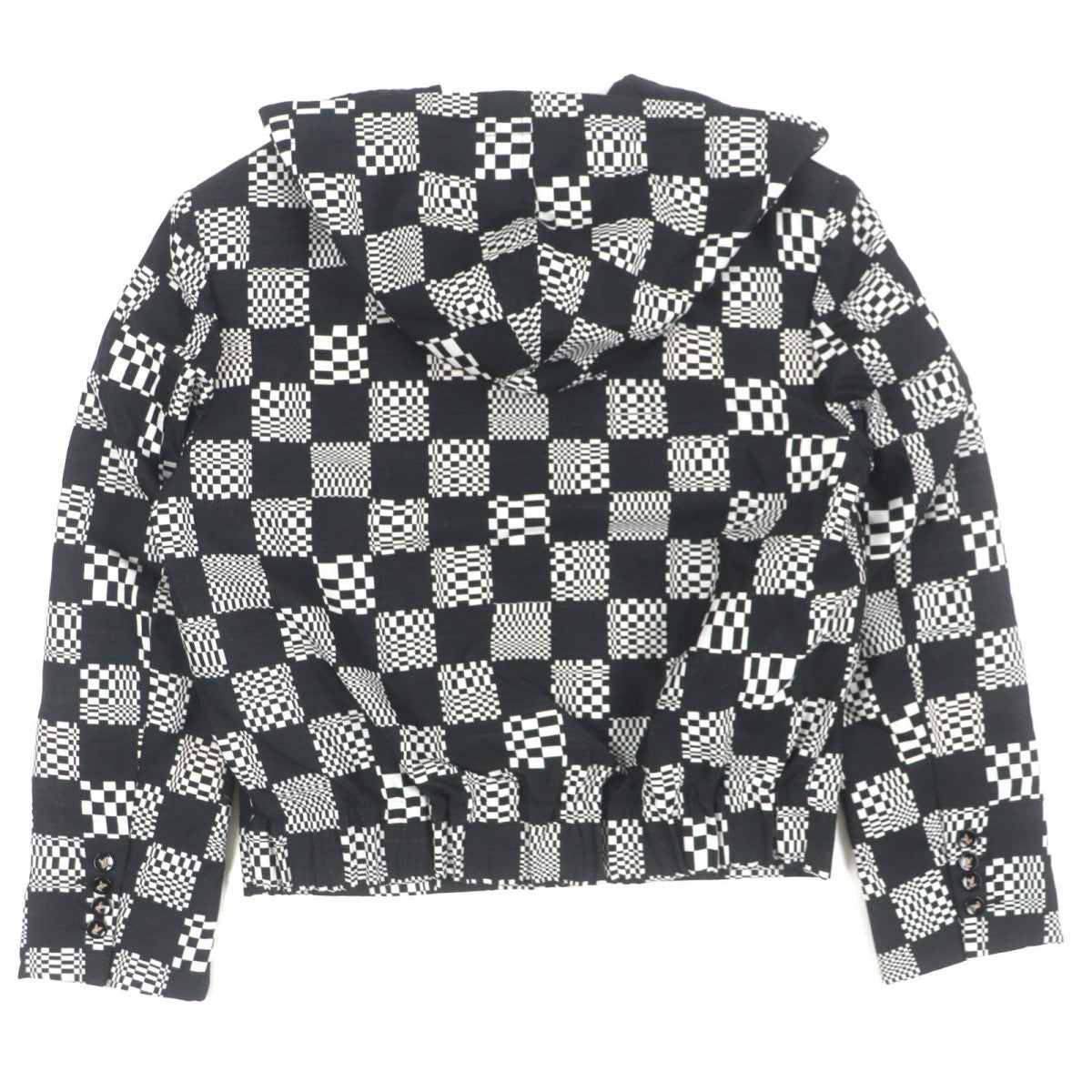 Louis Vuitton Jacket HKB90W Wool Black White Apparel