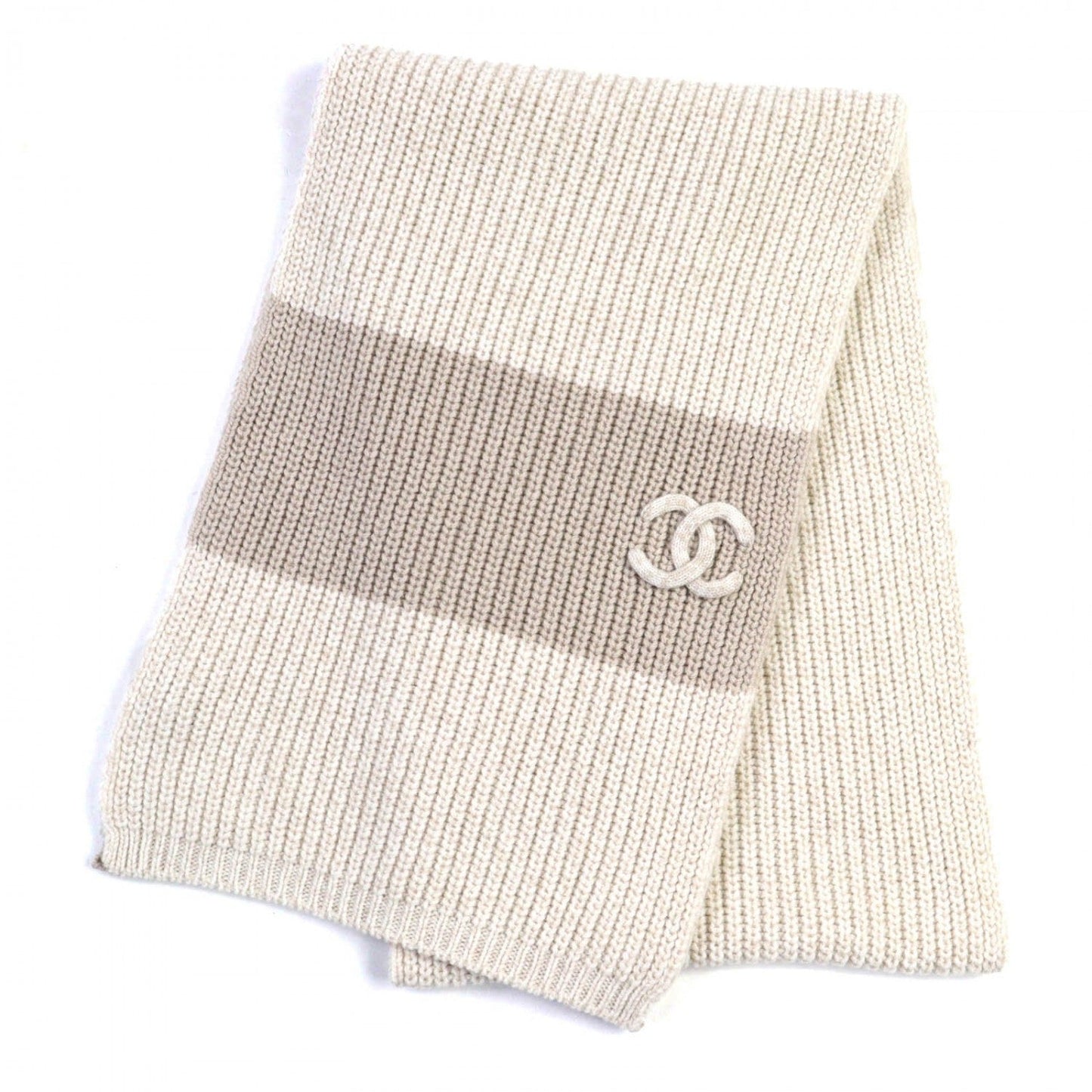 Chanel Scarf 24A cashmere type Beige