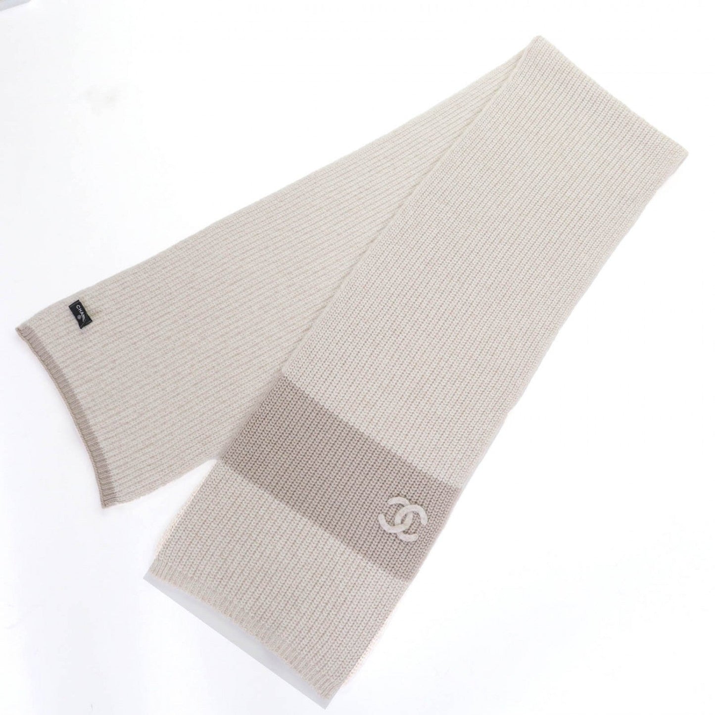 Chanel Scarf 24A cashmere type Beige