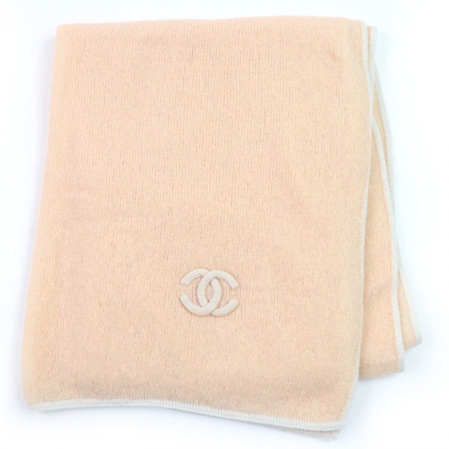 Chanel Other accessories cashmere Pink Beige Handbag