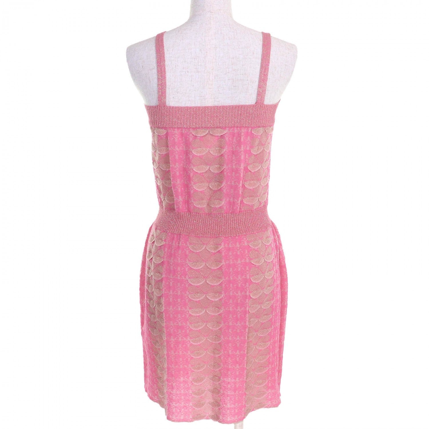 Chanel one piece Nylon 36 Pink Handbag