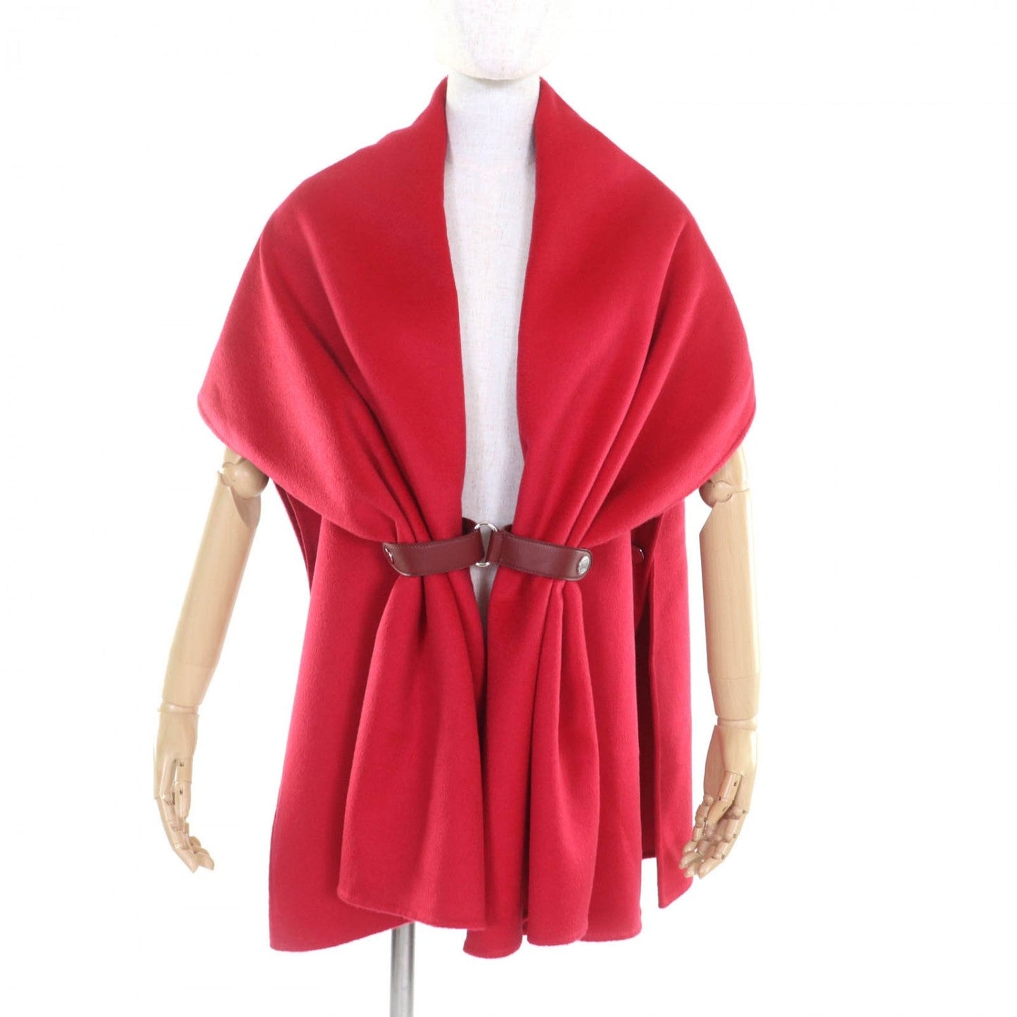 Poncho Cashmere Handbag Red Travel Bag