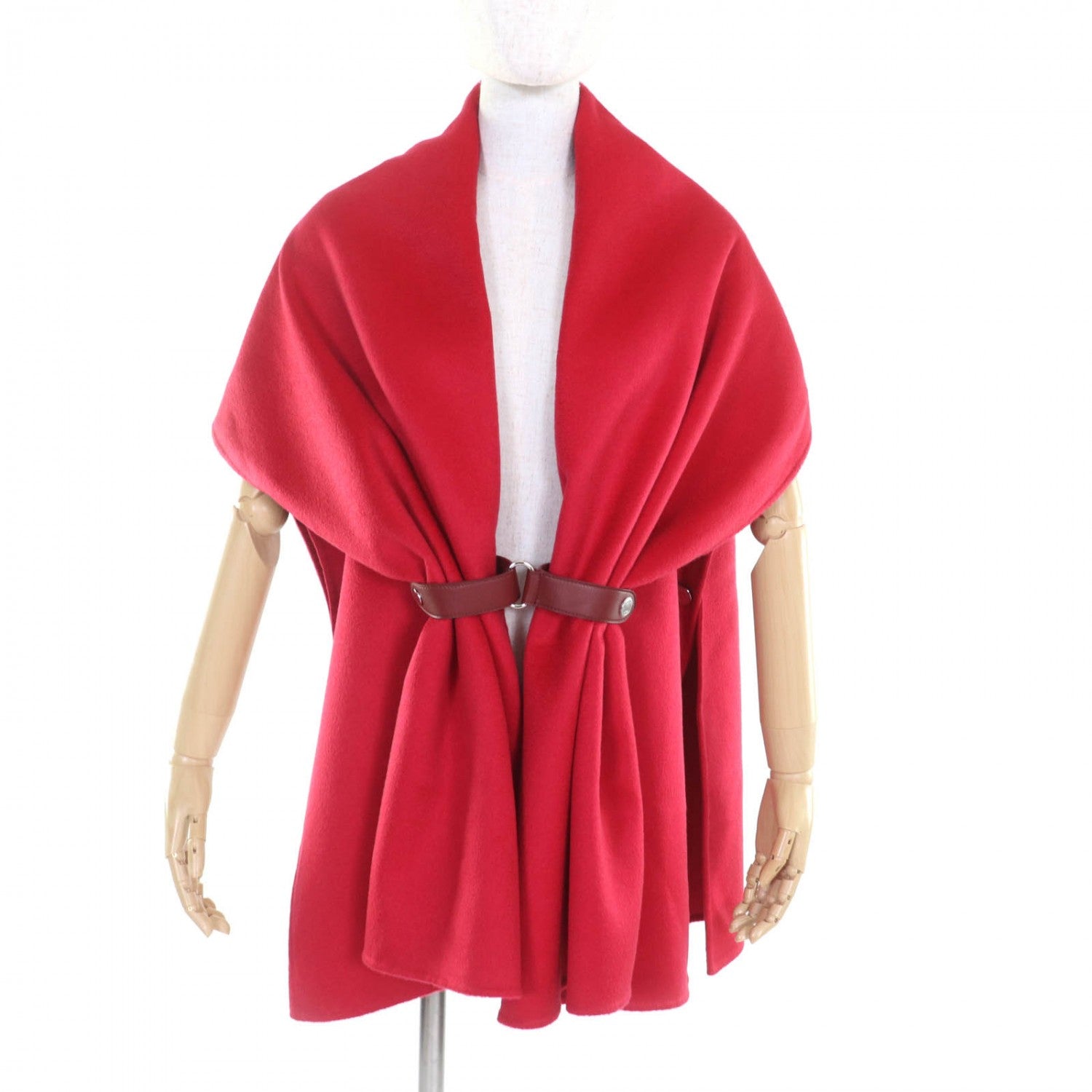 Poncho Cashmere Handbag Red Travel Bag