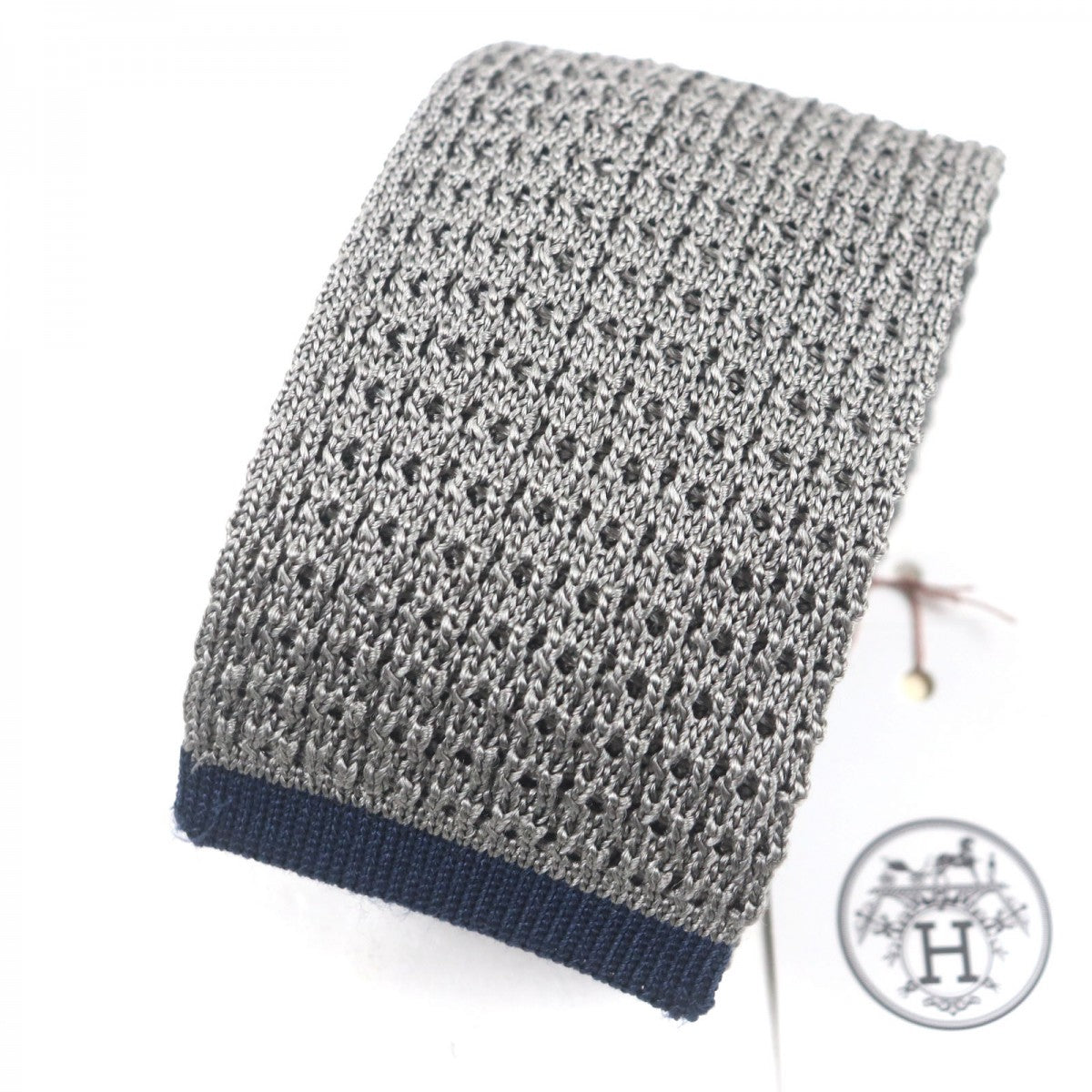 Tie Silk Gray De Soie Handbag Travel Bag