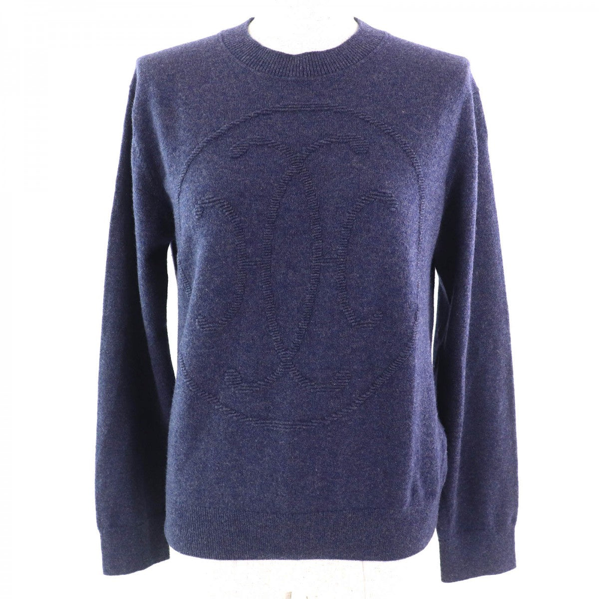Knit Cashmere Navy Type Handbag Travel Bag