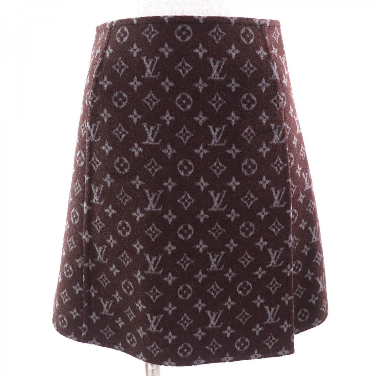 Louis Vuitton 1A90Z6 Martin Girl 34 Monogram Wool Brown Gray Apparel