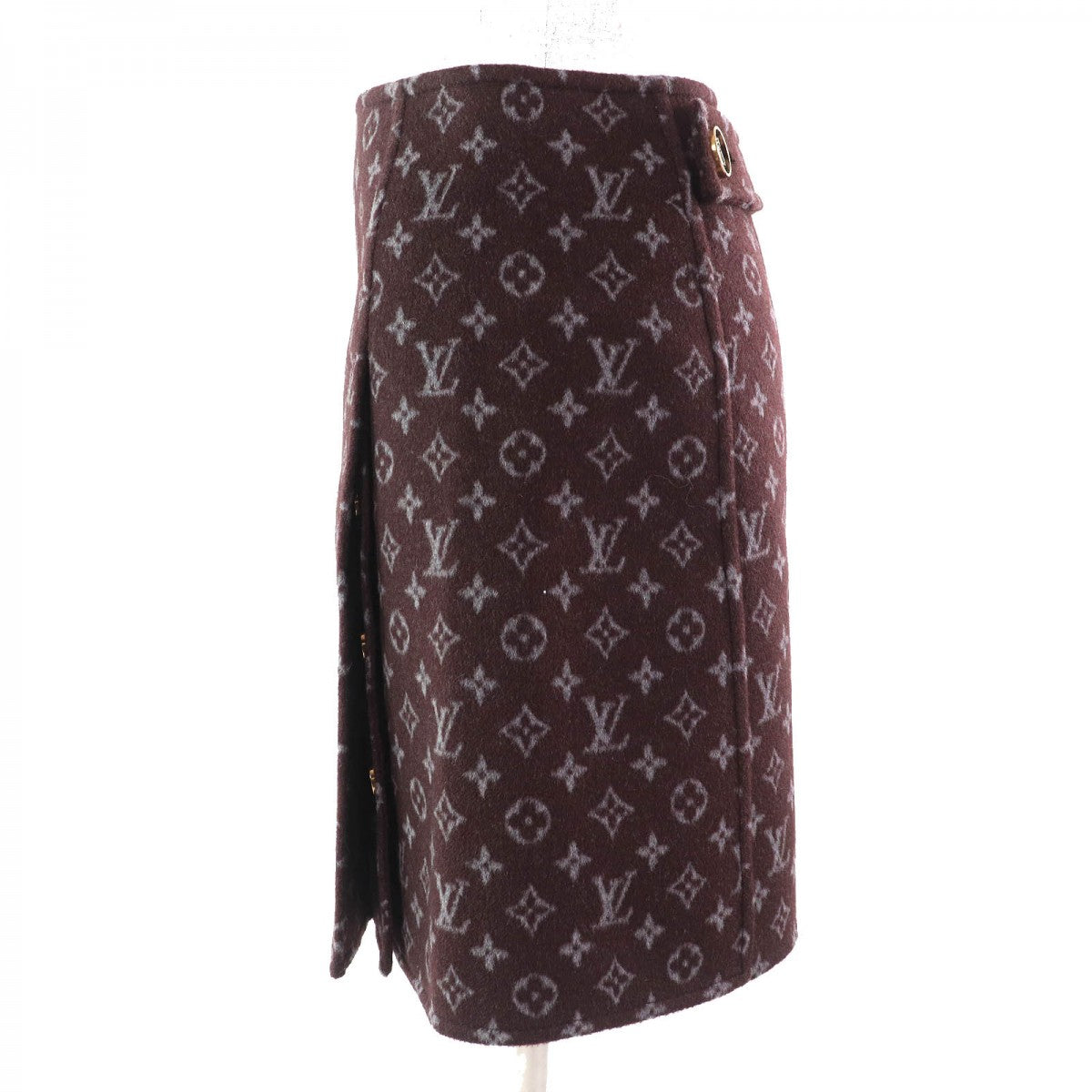 Louis Vuitton 1A90Z6 Martin Girl 34 Monogram Wool Brown Gray Apparel