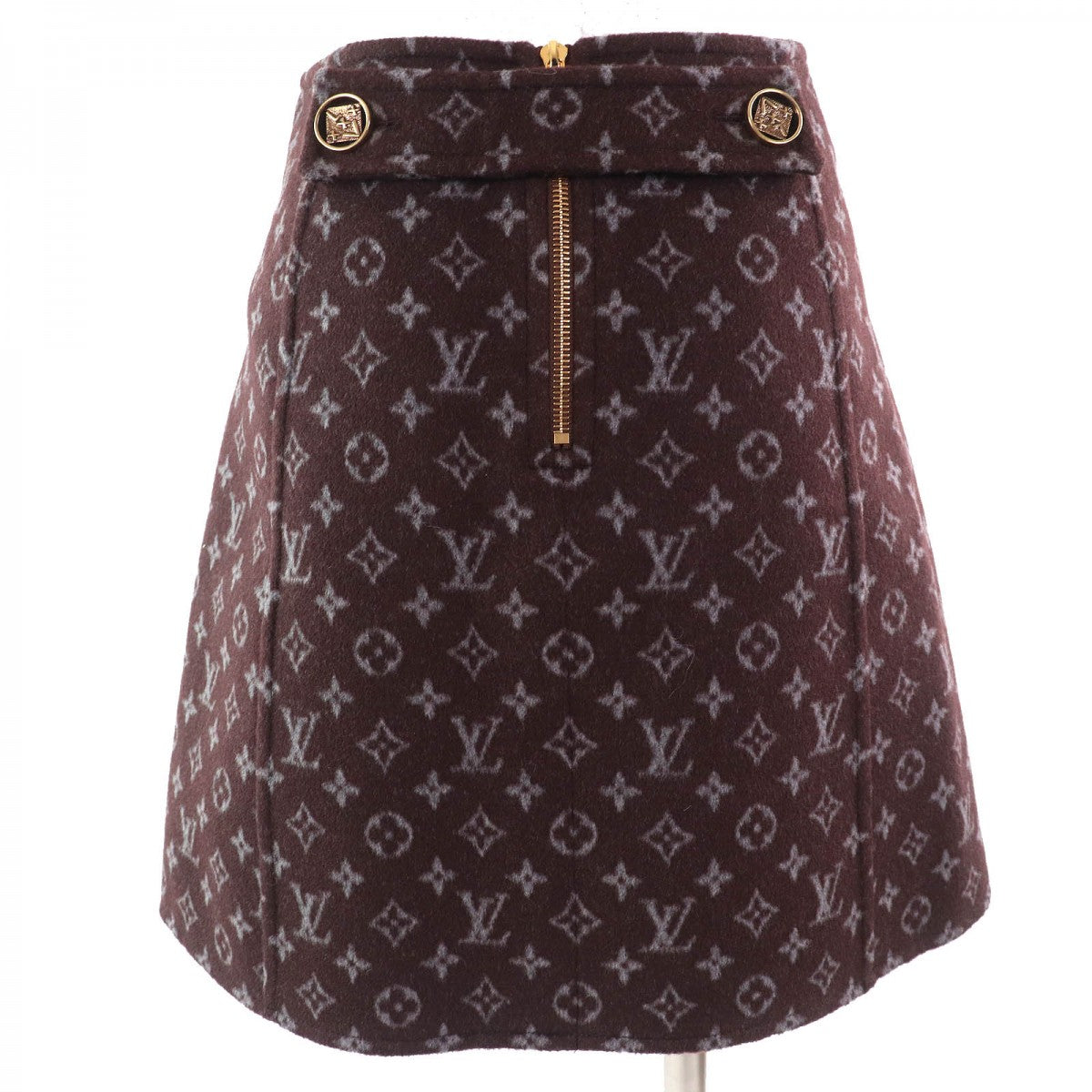 Louis Vuitton 1A90Z6 Martin Girl 34 Monogram Wool Brown Gray Apparel
