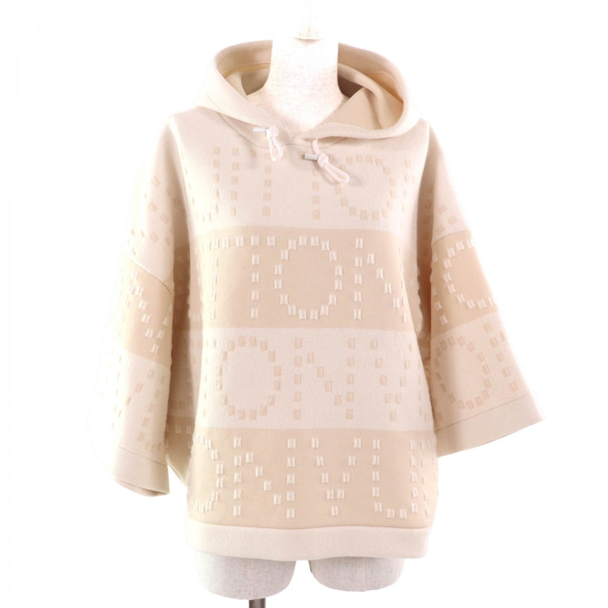 Louis Vuitton Hoodie XS Wool Beige Apparel