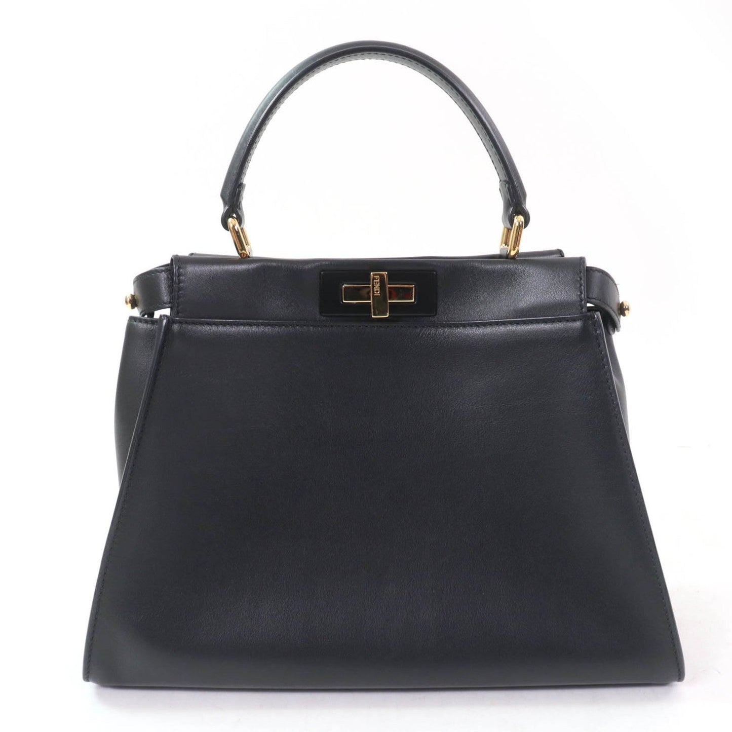 Fendi Peek Boo Nappa 2Way Bag Leather Travel Bag