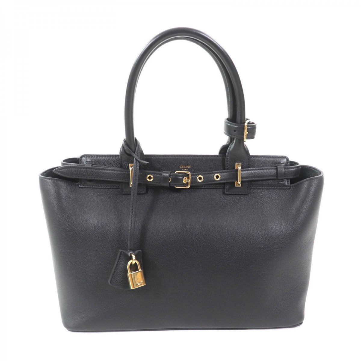 Tote Bag Grained Calfskin Conti Bag Black