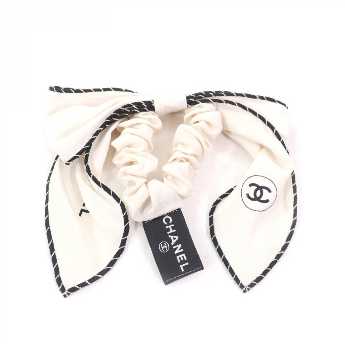 Chanel hair silk off White Handbag
