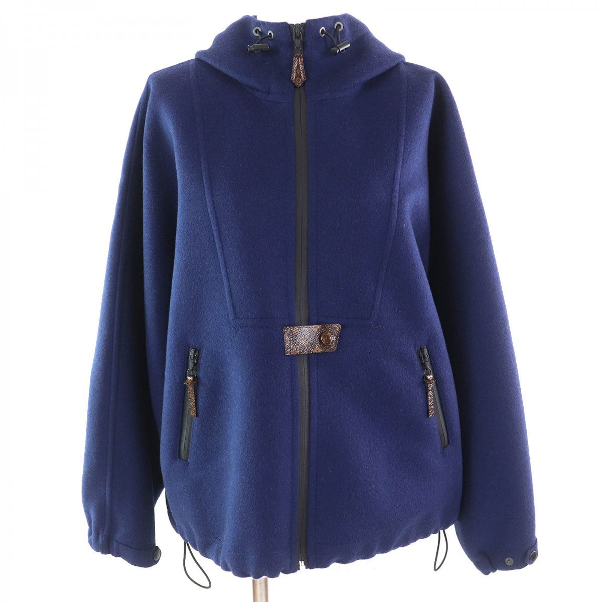 Louis Vuitton coat 36 Wool Navy Apparel
