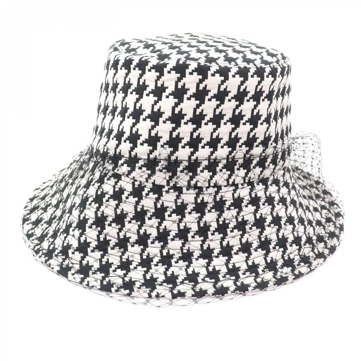 Dior Christian Hat Polyester Handbag Black White Travel Bag