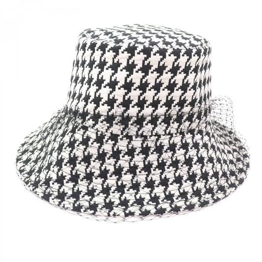 Dior Christian Hat Polyester Handbag Black White Travel Bag