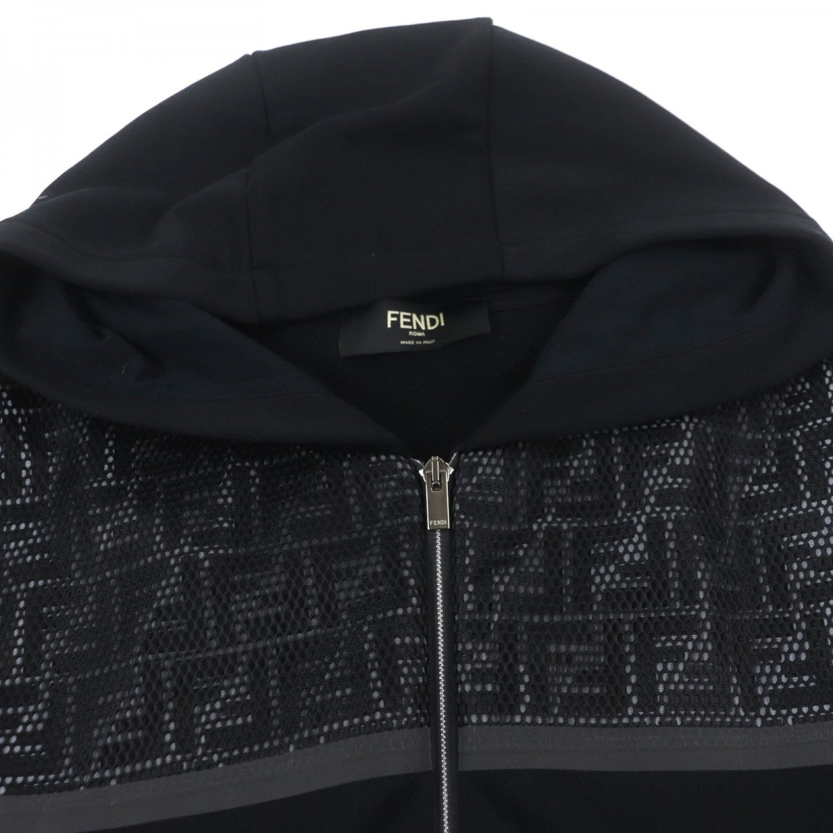 Fendi Setup Cotton Handbag Black Travel Bag