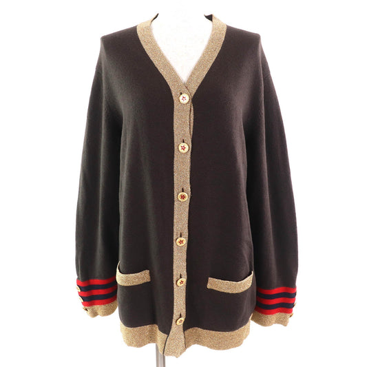 Chanel Coco Mark Star Button Cashmere Cardigan Bag