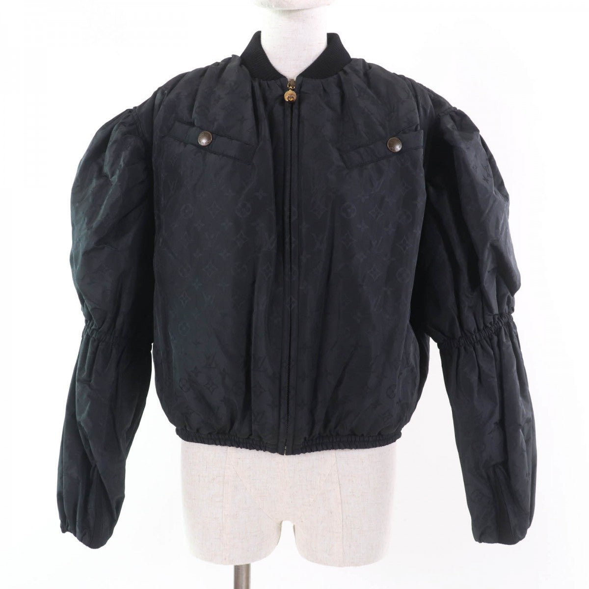 Louis Vuitton Jacket polyester 36 Black Apparel