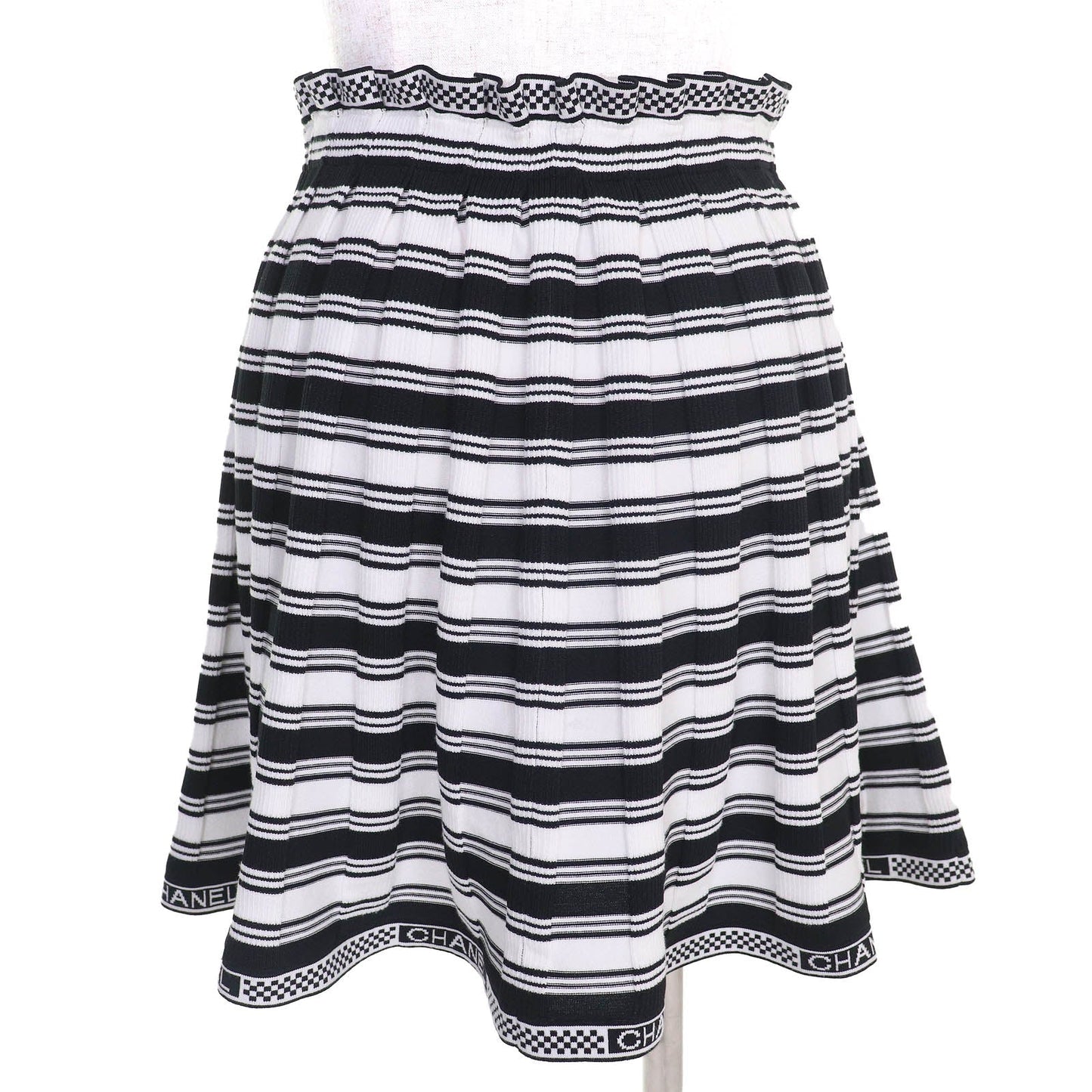 Chanel Coco Mark Parts Logo Multi Border Mini Skirt Handbag