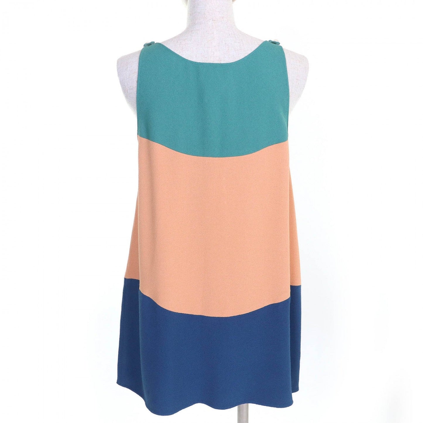 Chanel Tunic Viscose type 38 Blue Green Beige Handbag