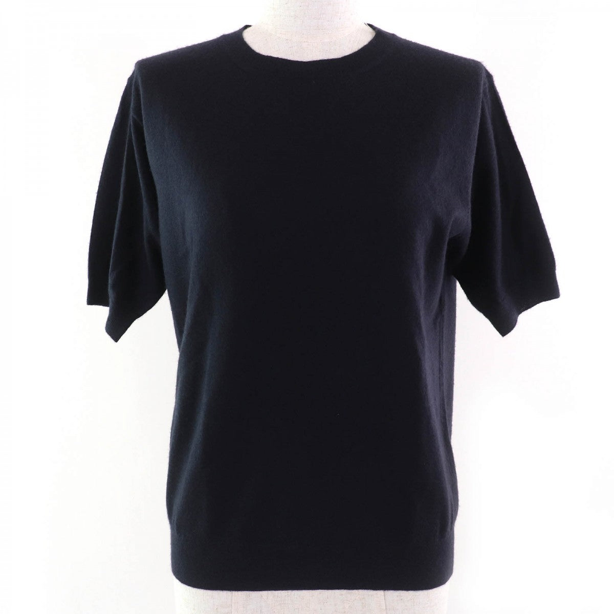 Short Sleeve Knit Cashmere Navy Handbag Travel Bag
