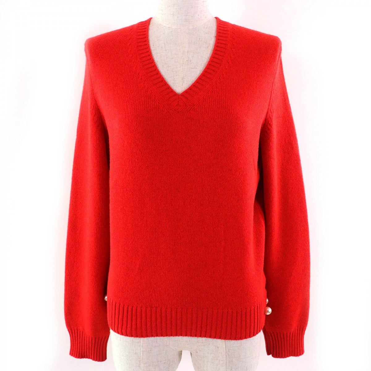 Chanel knit cashmere 38 Red Handbag