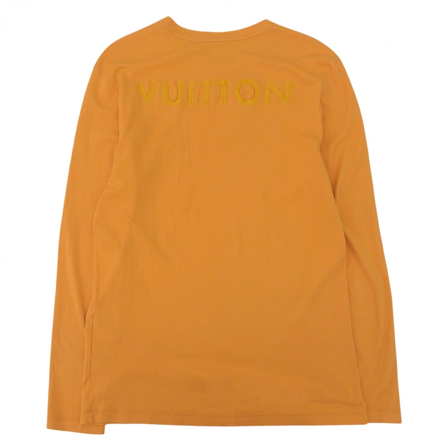 Louis Vuitton Long-sleeved T-shirt S Cotton Orange Apparel