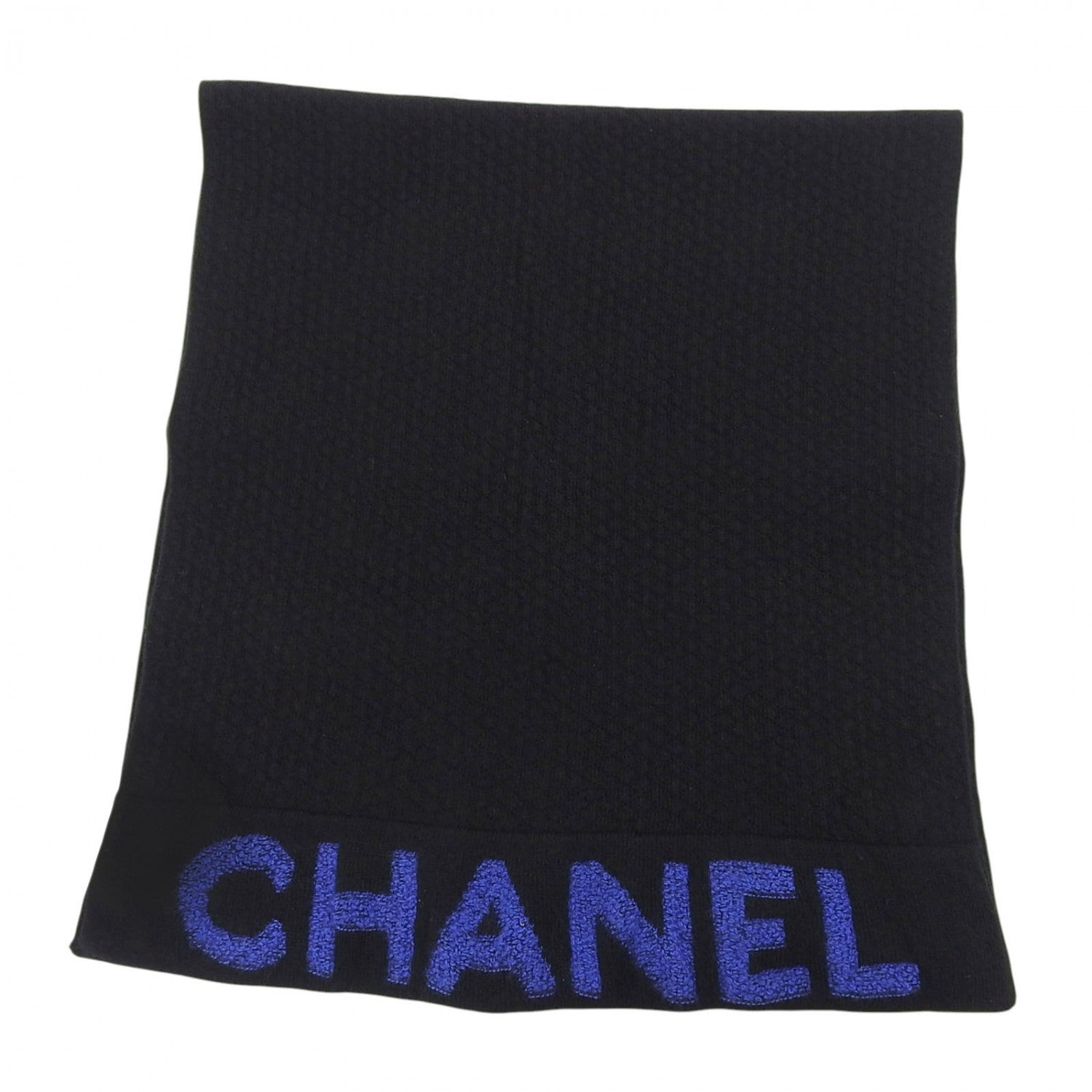 Chanel Scarf 20B wool Black