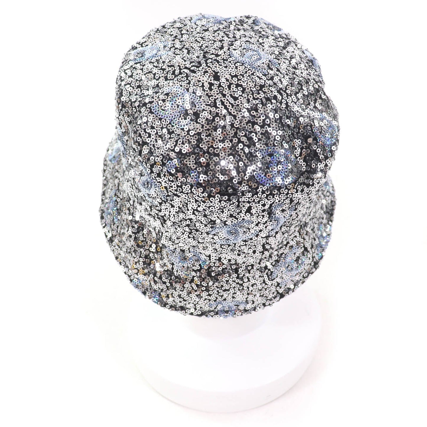 Chanel Sequin COCO Mark Polyester Bucket Hat