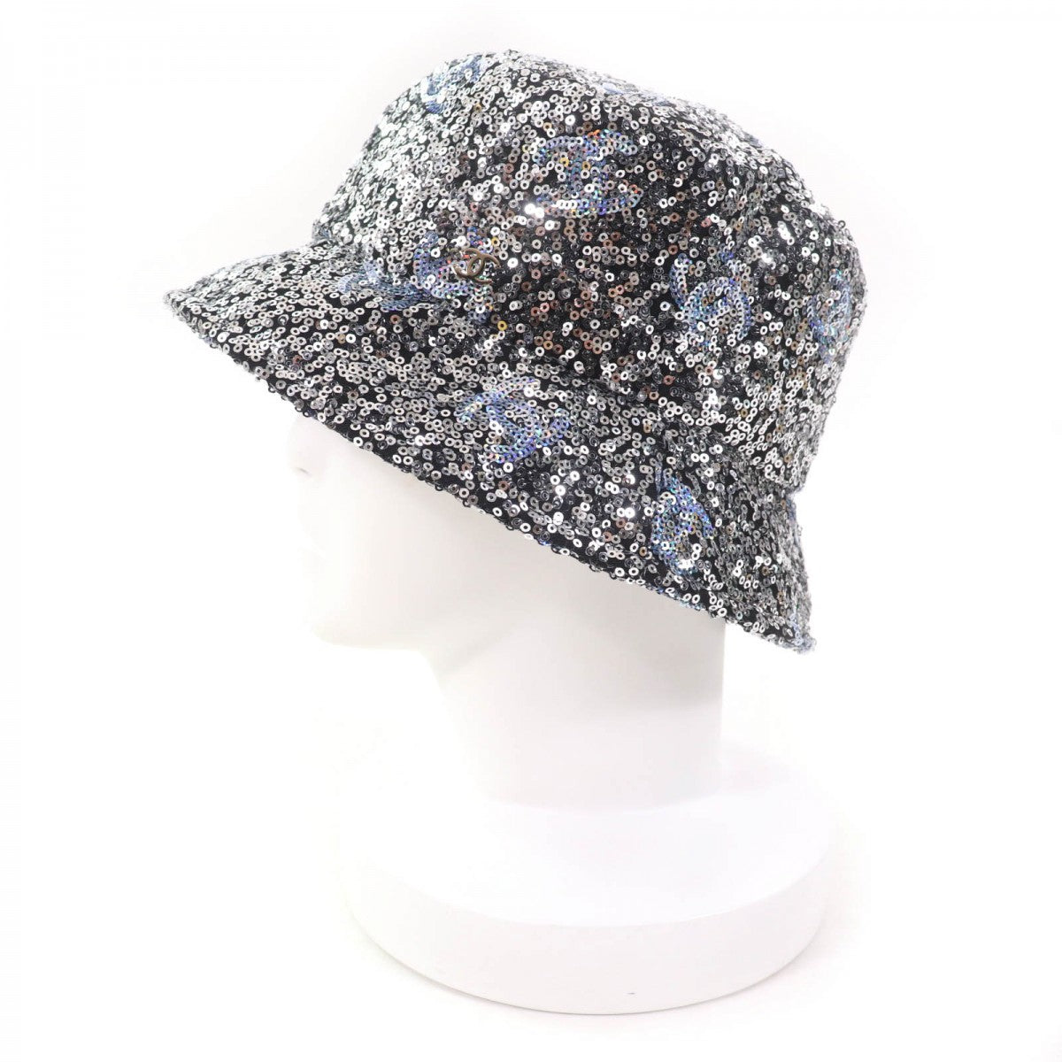 Chanel hat 24C polyester M Silver