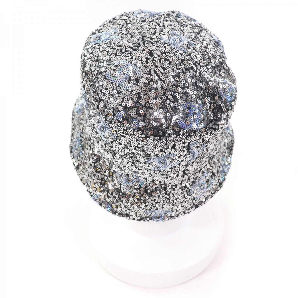 Chanel hat 24C polyester M Silver