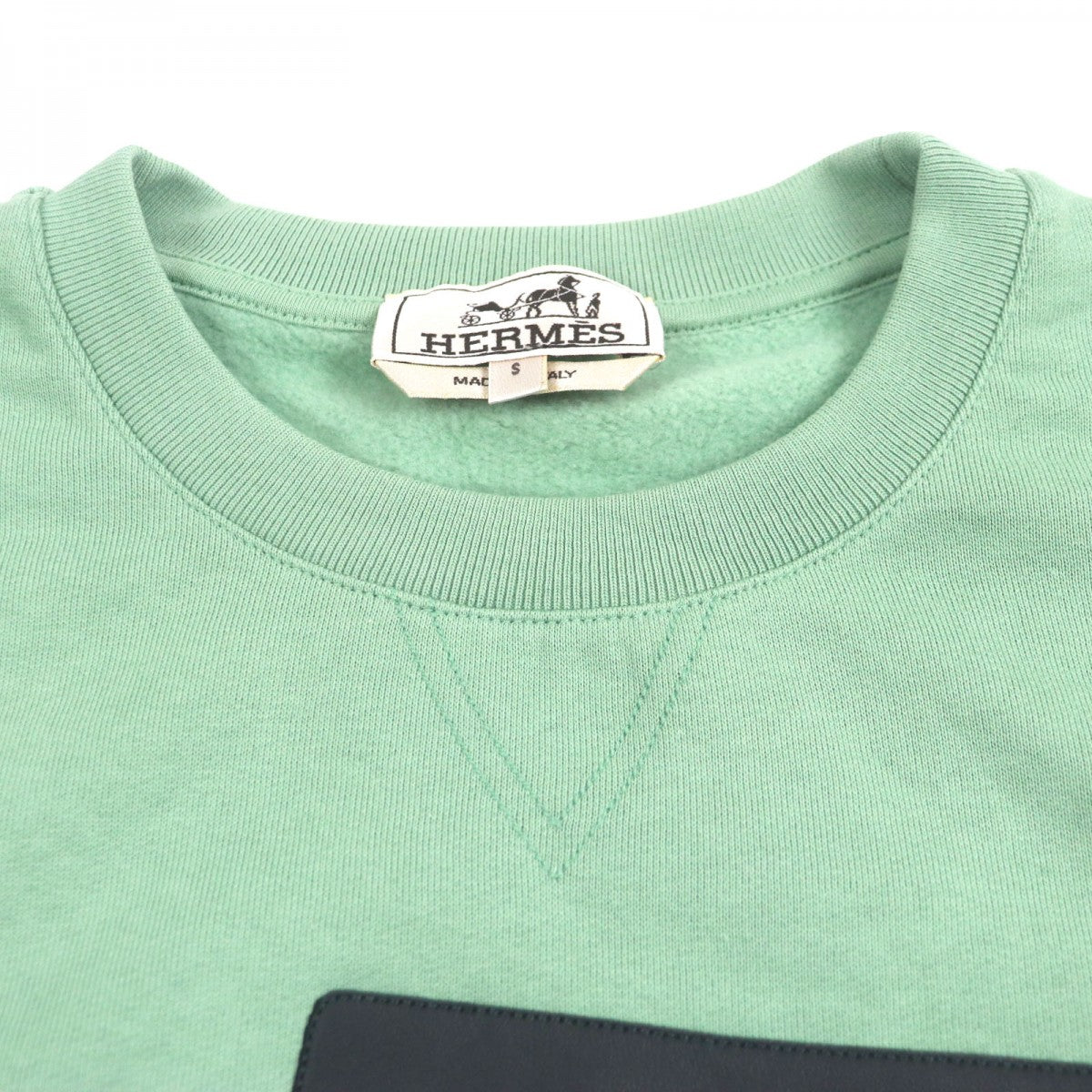 Sweat Cotton S Handbag Green Travel Bag