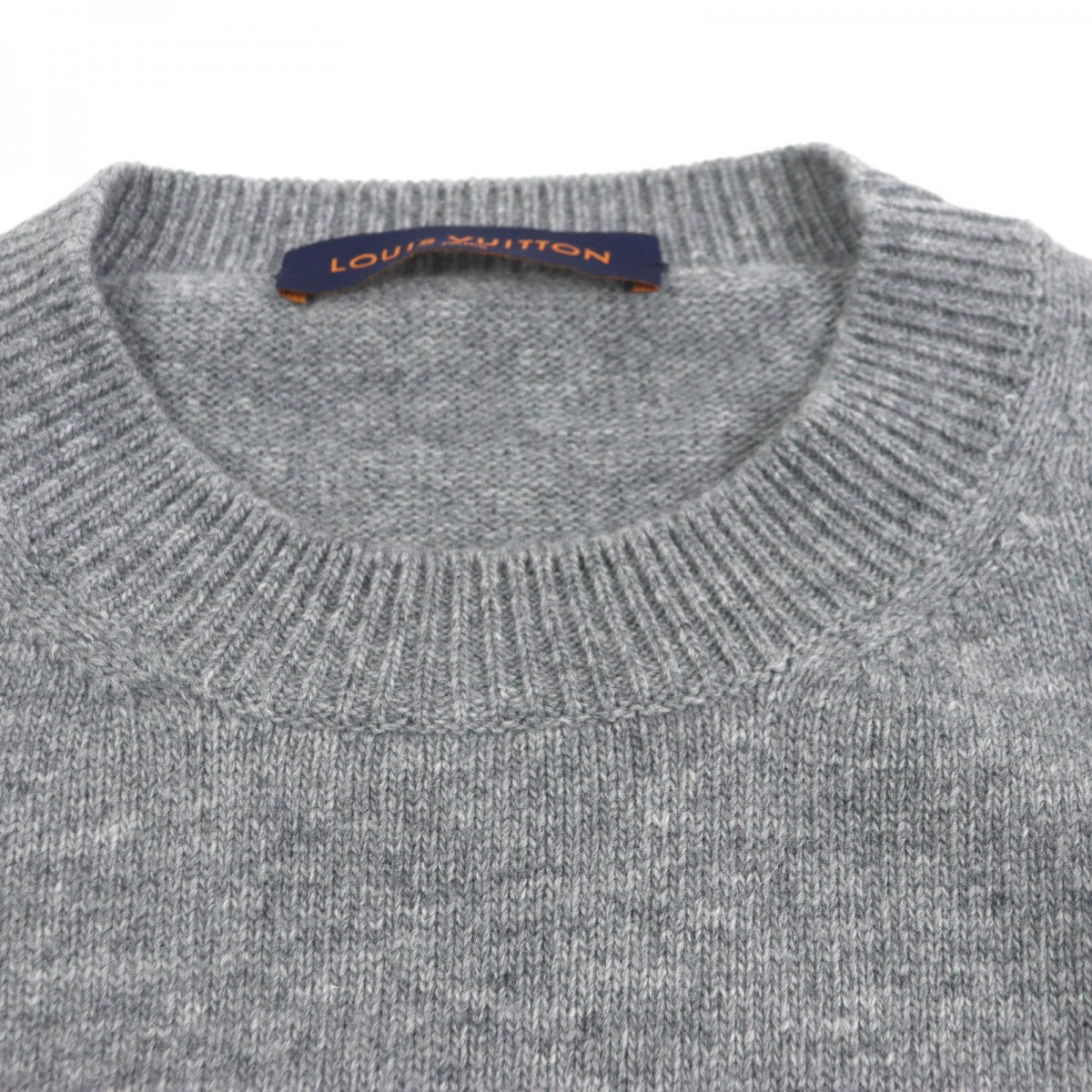 Louis Vuitton sweater Tiger Intarsia S Wool Gray Apparel