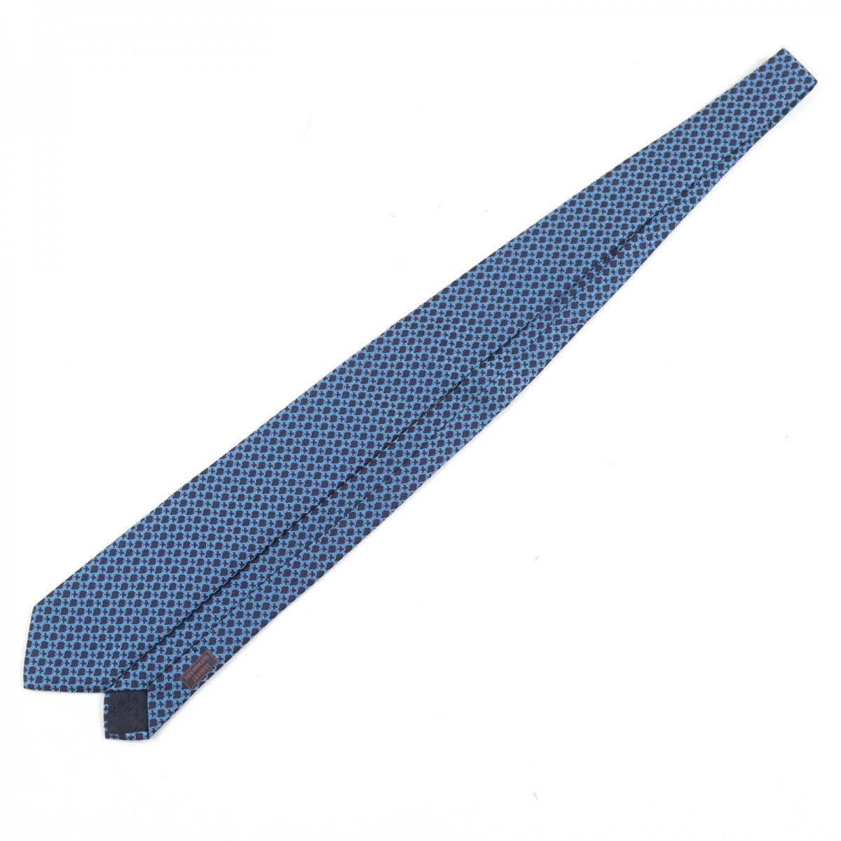 Tie Silk Handbag Blue Travel Bag