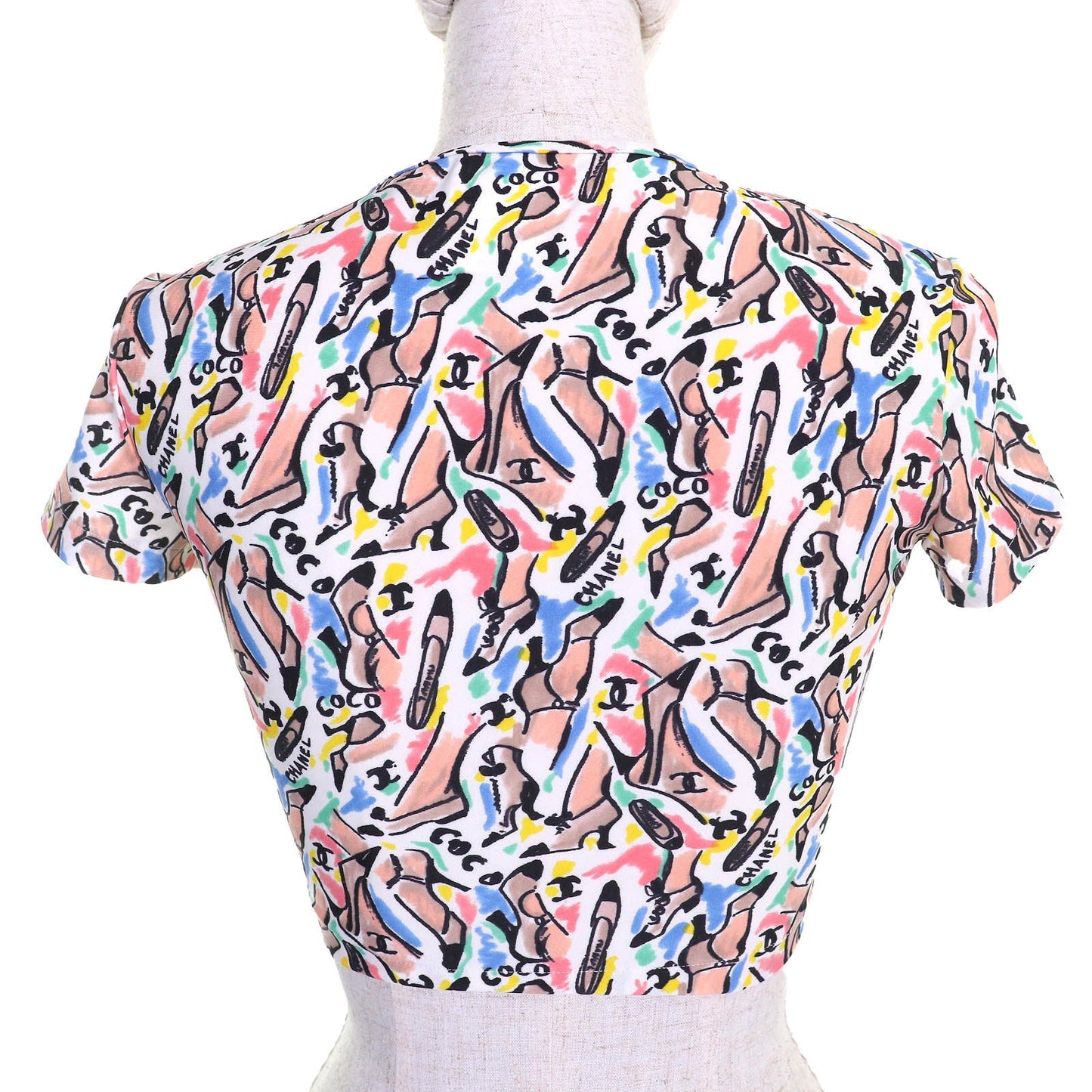 Chanel Coco Mark Logo Print Crew Neck Top Bag
