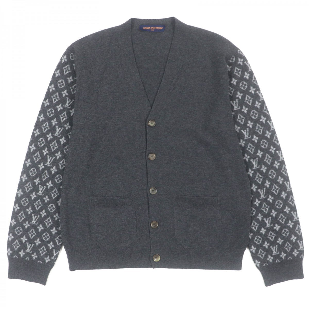 Louis Vuitton cardigan 1AATLY L Wool Gray Apparel