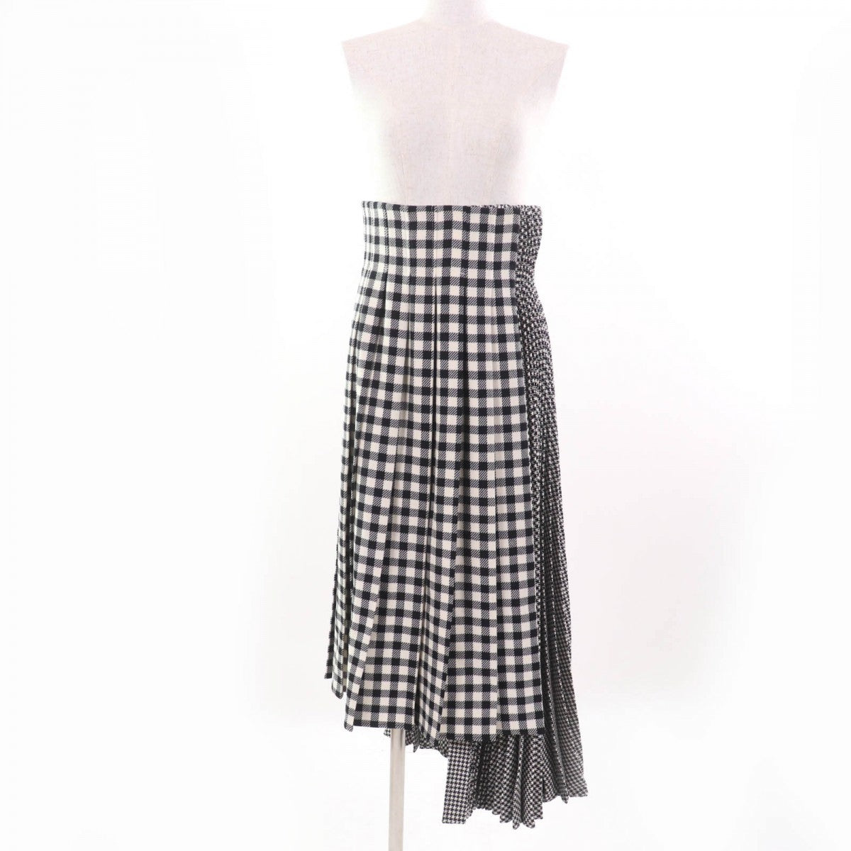 Dior Christian Long Skirt Wool Type Handbag Black Travel Bag