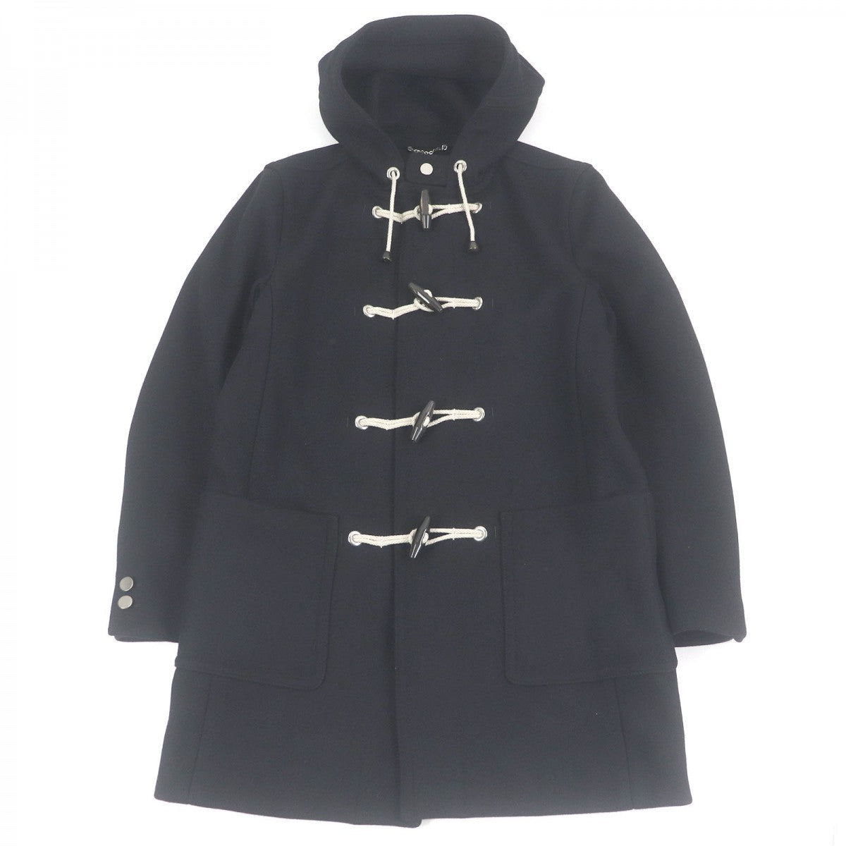 Louis Vuitton Duffel coat 54 Wool Black Apparel