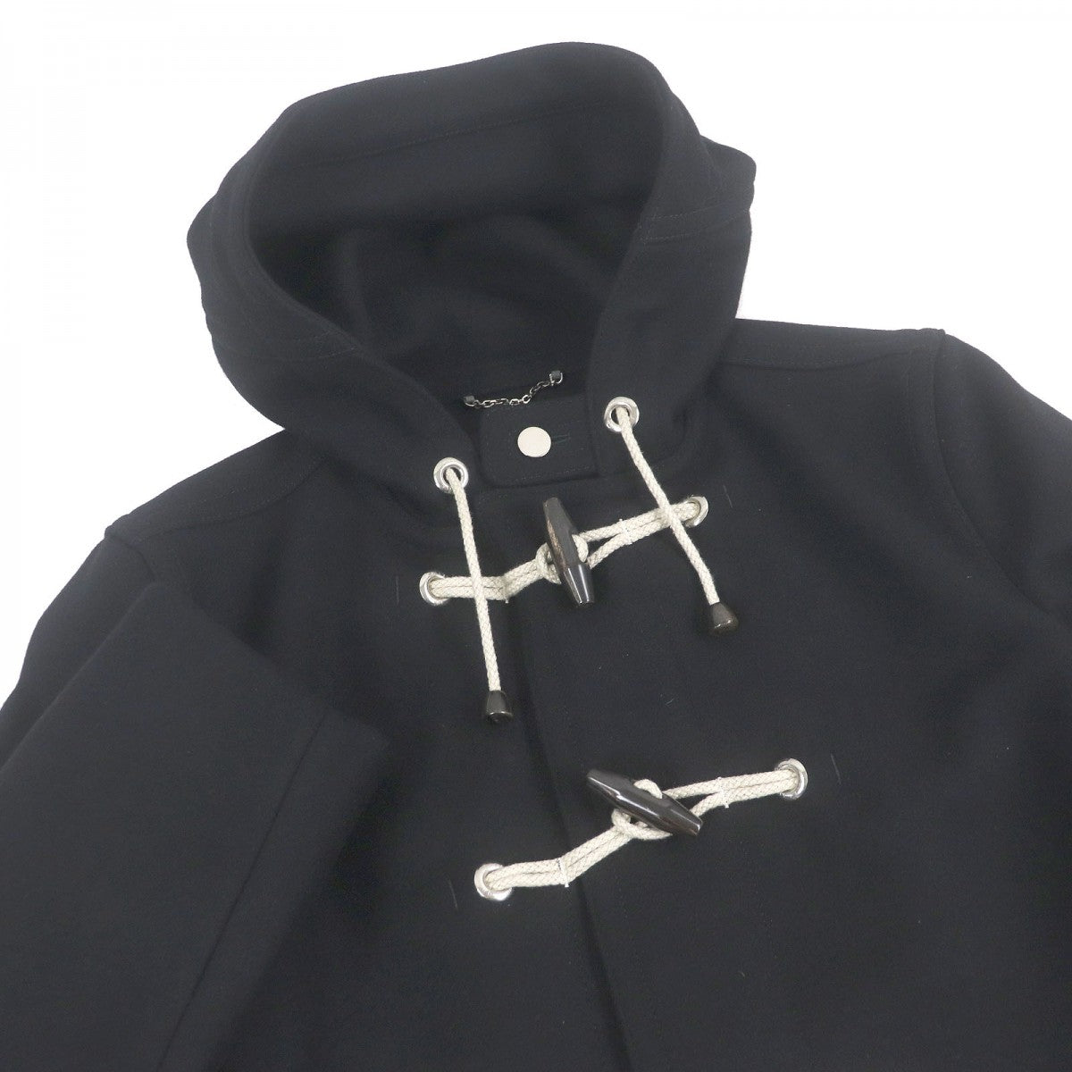 Louis Vuitton Duffel coat 54 Wool Black Apparel