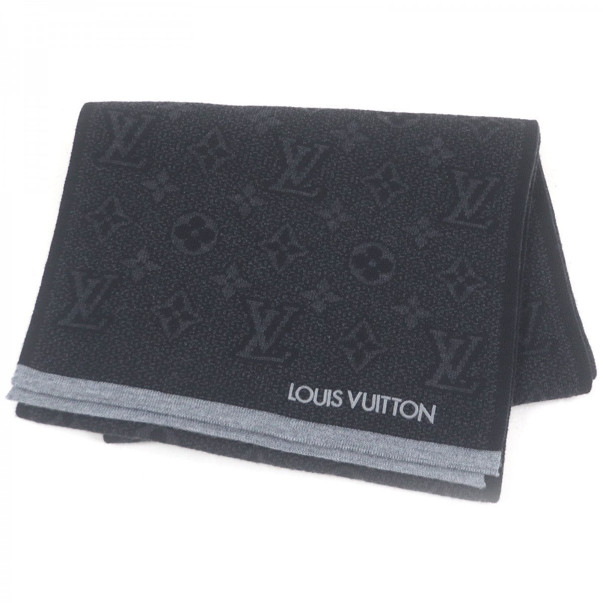 Louis Vuitton Scarf M73468 Gris Escharp My Monogram Wool Apparel