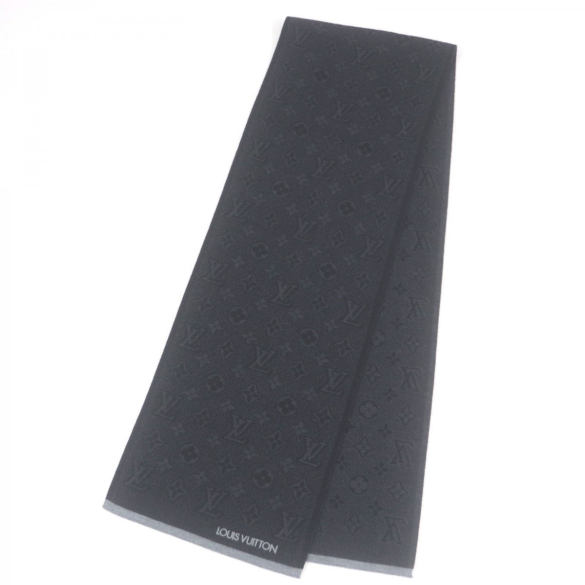 Louis Vuitton Scarf M73468 Gris Escharp My Monogram Wool Apparel