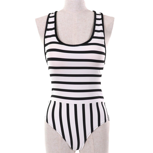 Chanel Coco Mark Strap Pattern One Piece Swimwear Bag