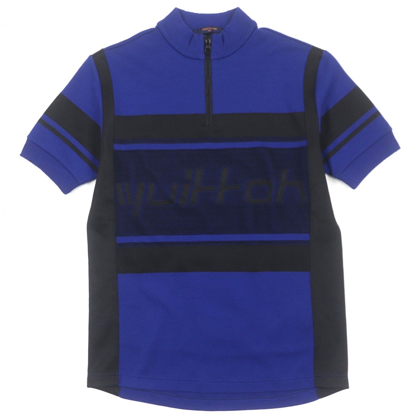 Louis Vuitton Short sleeve knit - Jacquard Cotton Black Blue Handbag