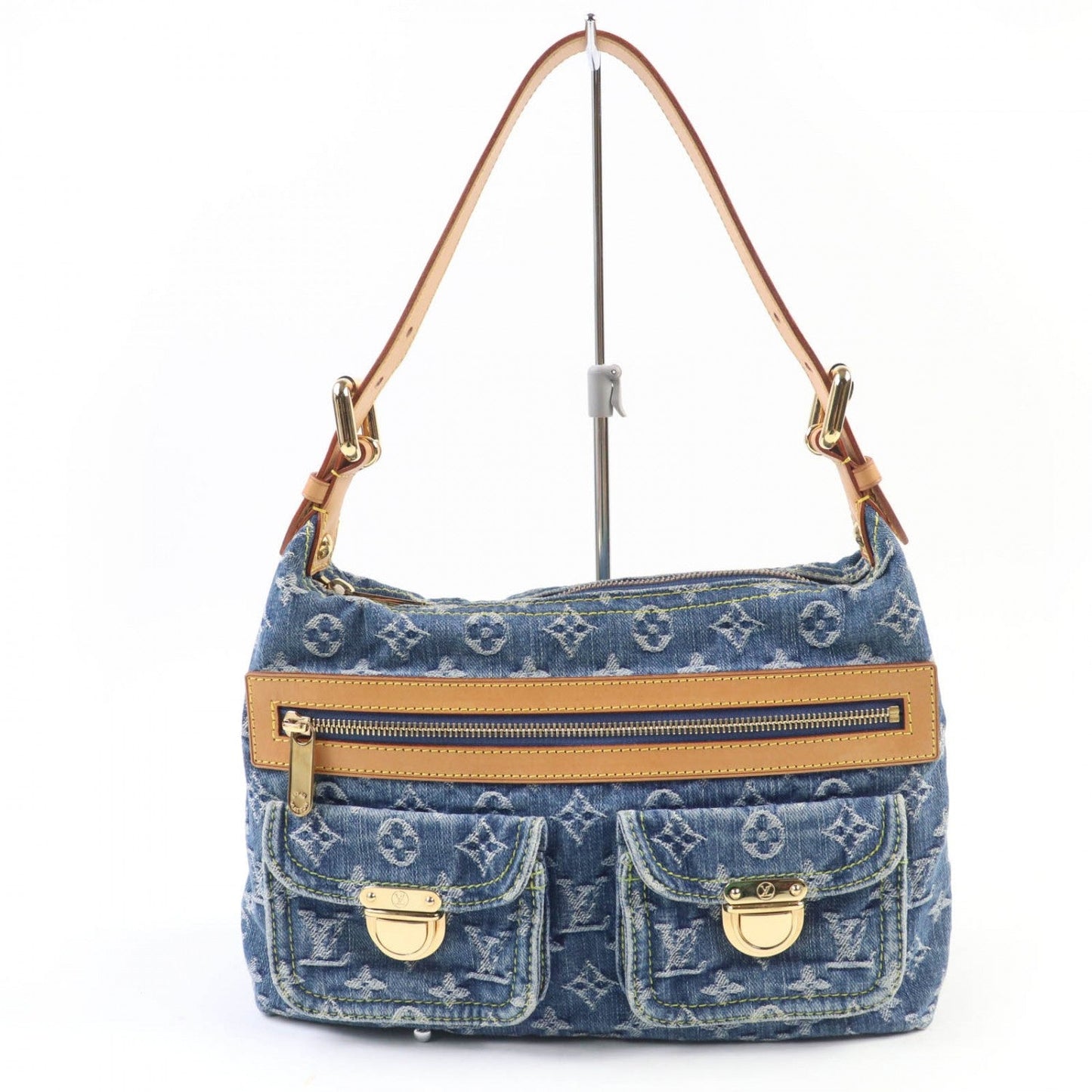 Louis Vuitton M95049 Buggy PM Monogram Denim Blue Handbag