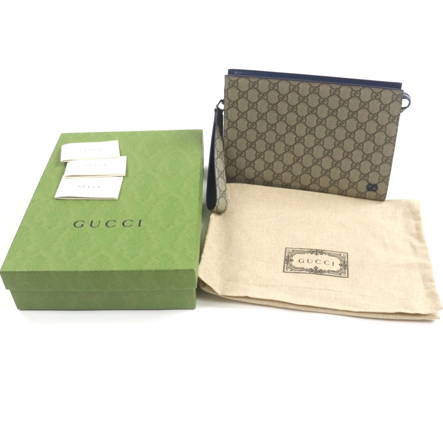 Gucci Supreme Clutch Bag Canvas Bag 9